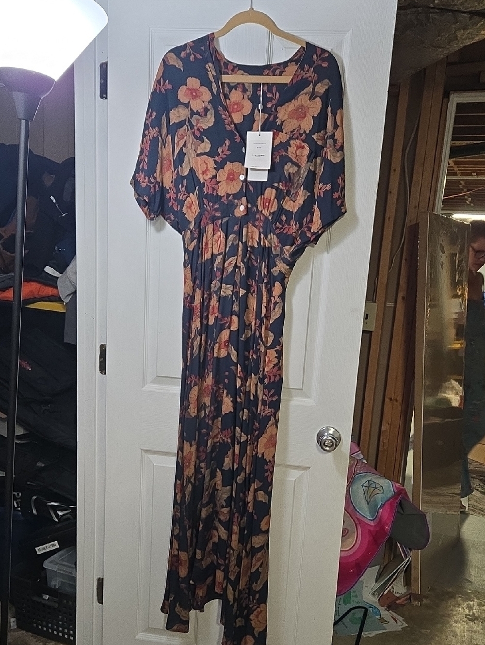 Christy Dawn-NWT-Vintage Floral "Lottie" Maxi Dress-Size Large